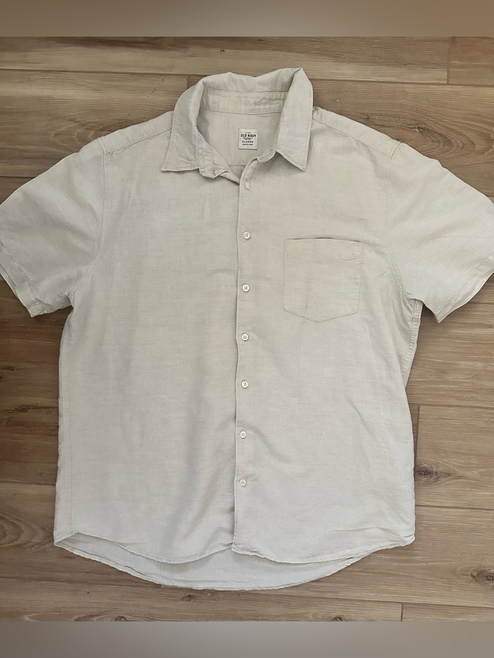 Old Navy Linen Blend Casual Button Up XL